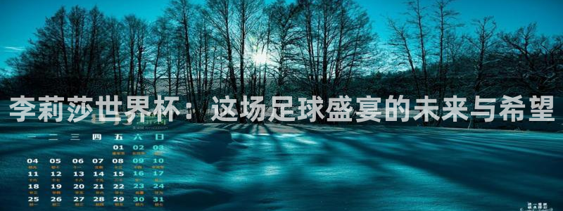 欧联杯直播：李莉莎世界杯：这场足球盛宴的未来与希望